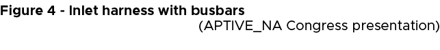 Figure 4 Inlet harness with busbars (APTIVE_NA Congress presentation) 