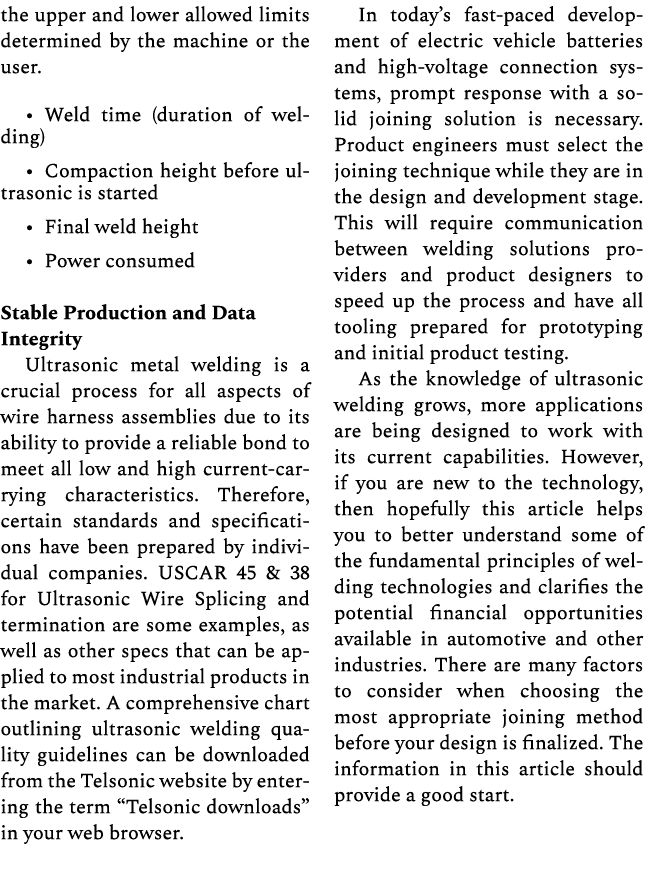 the upper and lower allowed limits determined by the machine or the user. • Weld time (duration of welding) • Compact...