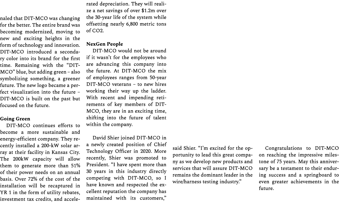 naled that DIT MCO was changing for the better. The entire brand was becoming modernized, moving to new and exciting ...