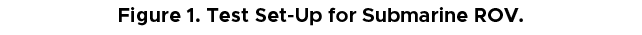 Figure 1. Test Set Up for Submarine ROV.