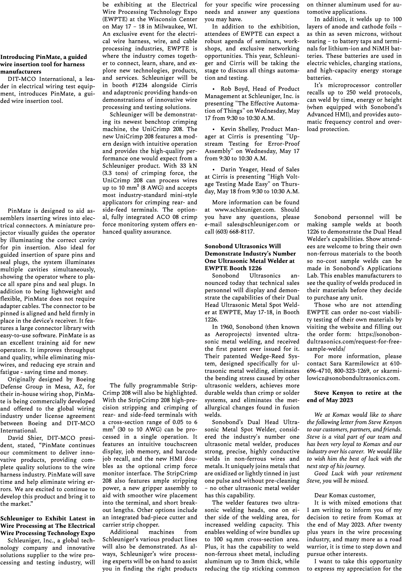 Introducing PinMate, a guided wire insertion tool for harness manufacturers DIT MCO International, a leader in electr...