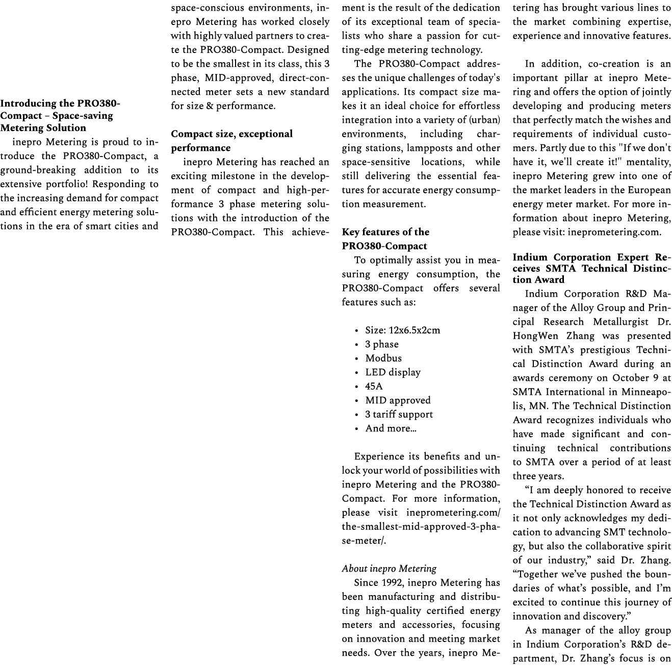 Introducing the PRO380 Compact – Space saving Metering Solution inepro Metering is proud to introduce the PRO380 Comp...