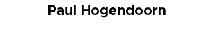 Paul Hogendoorn