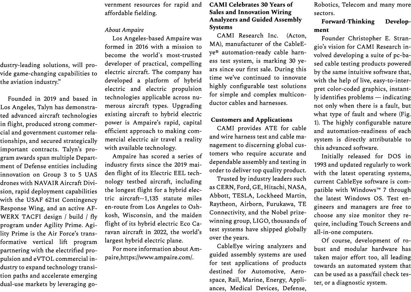 dustry leading solutions, will provide game changing capabilities to the aviation industry.” Founded in 2019 and base...