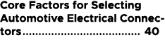 Core Factors for Selecting Automotive Electrical Connectors 40