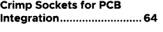 Crimp Sockets for PCB Integration 64