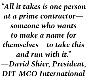 “All it takes is one person at a prime contractor—someone who wants to make a name for themselves—to take this and ru...