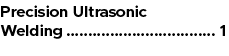 Precision Ultrasonic Welding 1