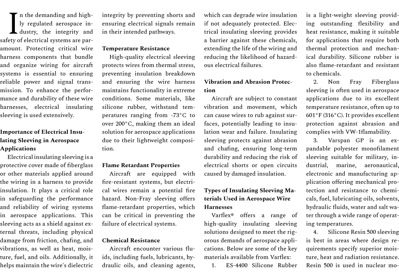 In the demanding and highly regulated aerospace industry, the integrity and safety of electrical systems are paramoun...