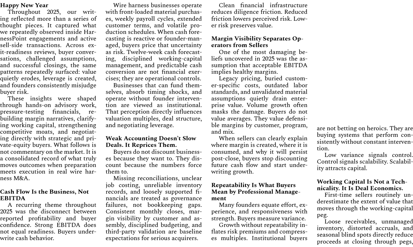 Happy New Year Throughout 2025, our writing reflected more than a series of thought pieces. It captured what we repea...