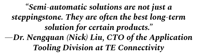 “Semi automatic solutions are not just a steppingstone. They are often the best long term solution for certain produc...