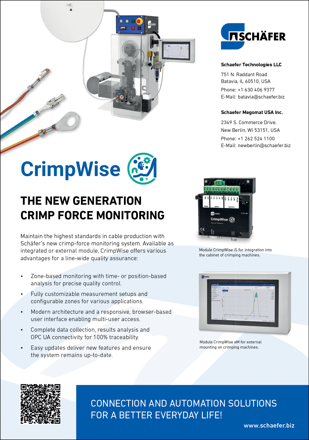 A brochure for a company called Crimpwise, which offers monitoring solutions for various industries. AI generated content