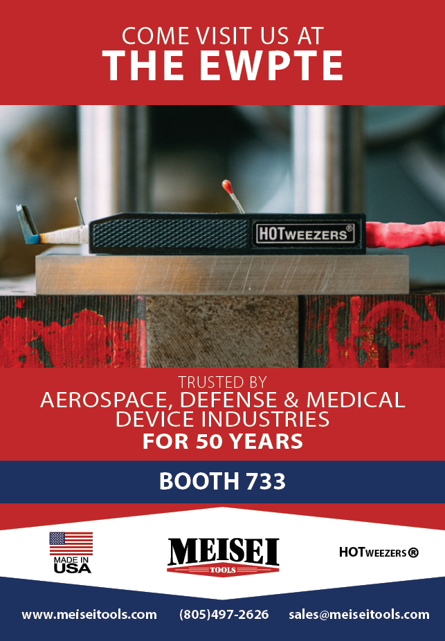 A flyer advertising a booth at a trade show, featuring a picture of a pair of scissors. AI generated content
