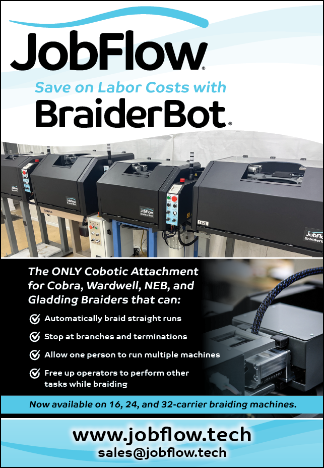 A flyer for a job called Jobflow, which claims to save on labor costs with a braider bot. AI generated content