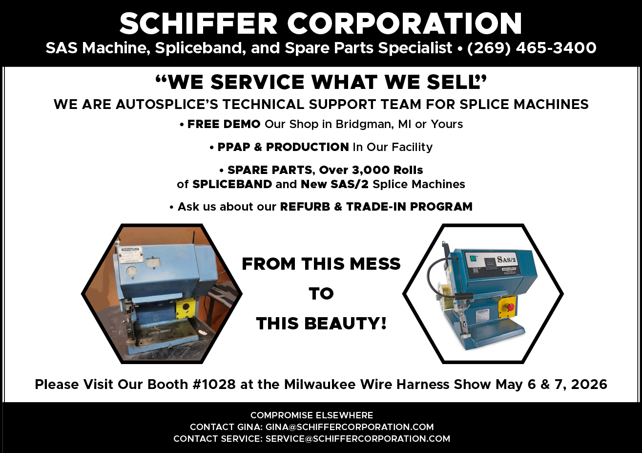A flyer advertises a machine for sale, with the headline “We are Autospecial's Technical Support Team for Spline Machines." The flyer also includes a picture of the machine and contact information. AI generated content