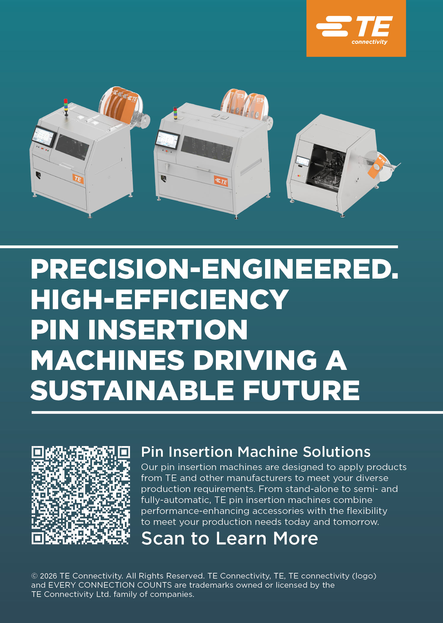 Advertisement for precision-engineered machines driving a sustainable future. AI generated content