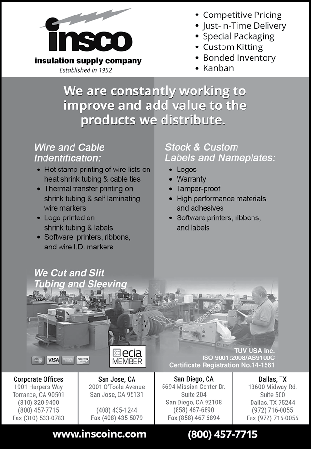 A flyer for Inscos Inc. features a man sitting in a chair and a woman standing in front of him. The man is wearing a shirt and tie, and the woman is wearing a dress. The flyer is advertising the company's products and services. AI generated content