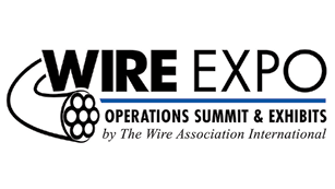 A logo for the Wire Expo, an event by the Wire Association International. AI generated content