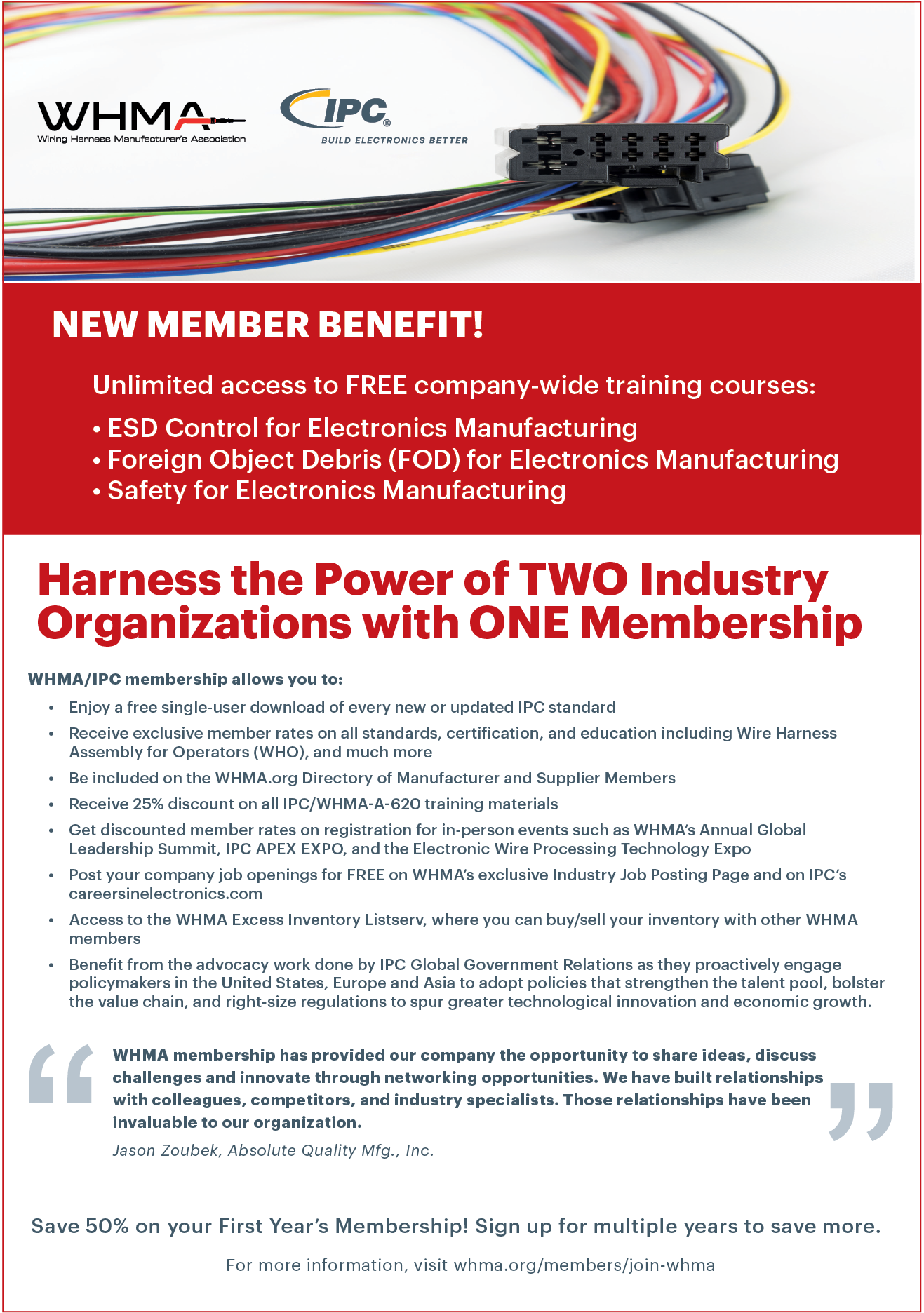 A flyer for a new member benefit. Description generated by AI
