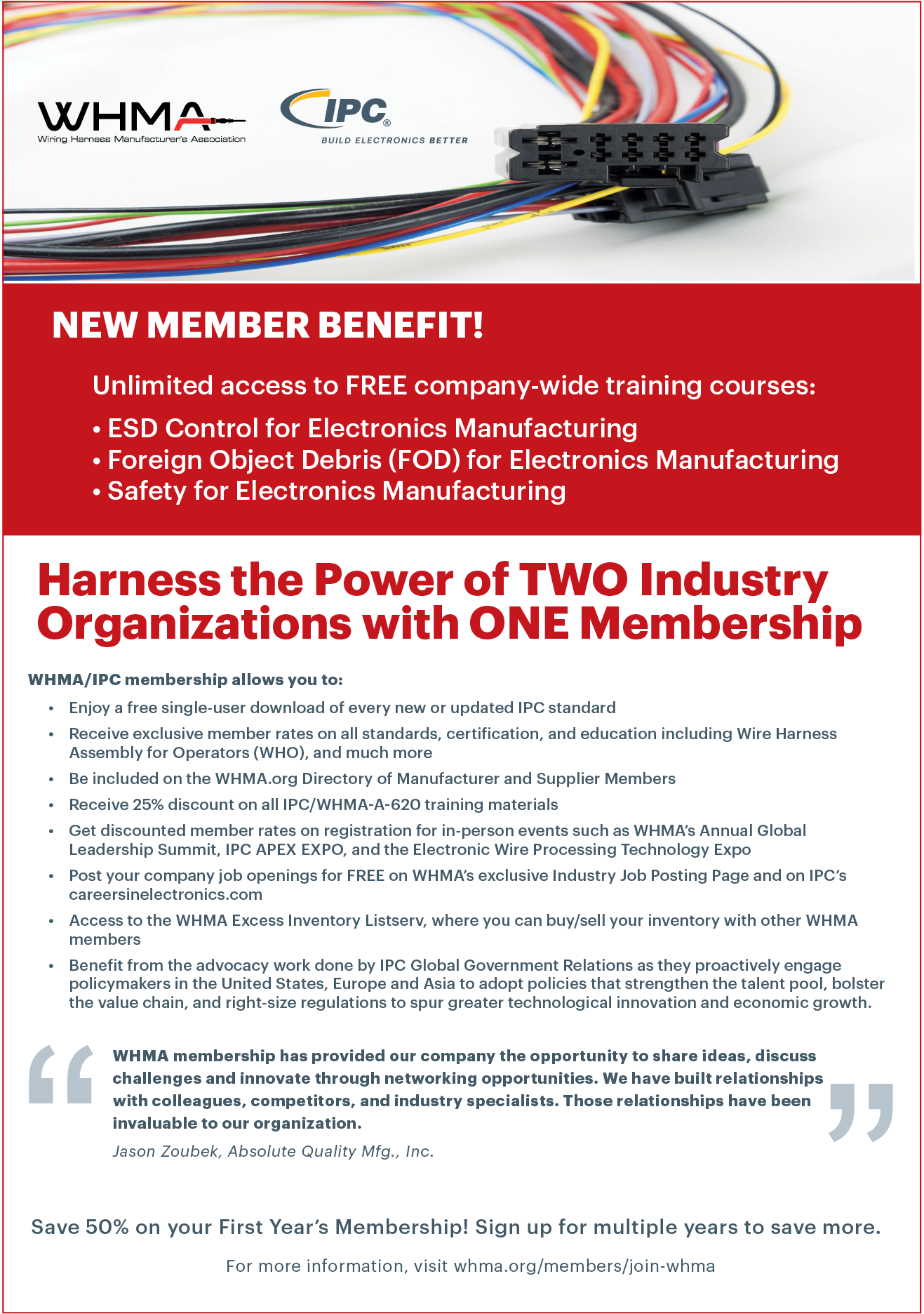 A flyer for a new member benefit. Description generated by AI