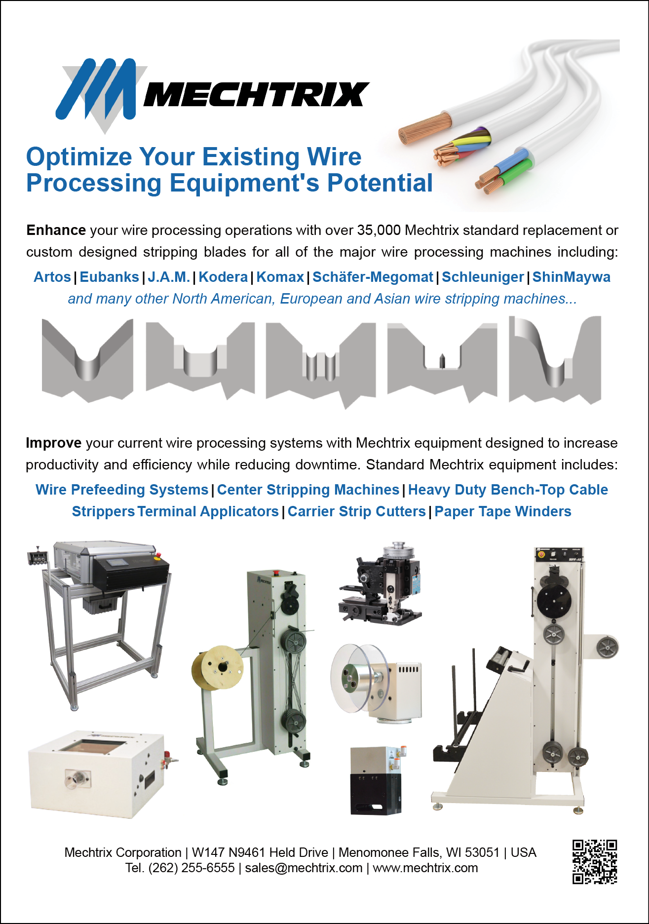 A white poster with a picture of a machine and the words “Mechtricx". Description generated by AI