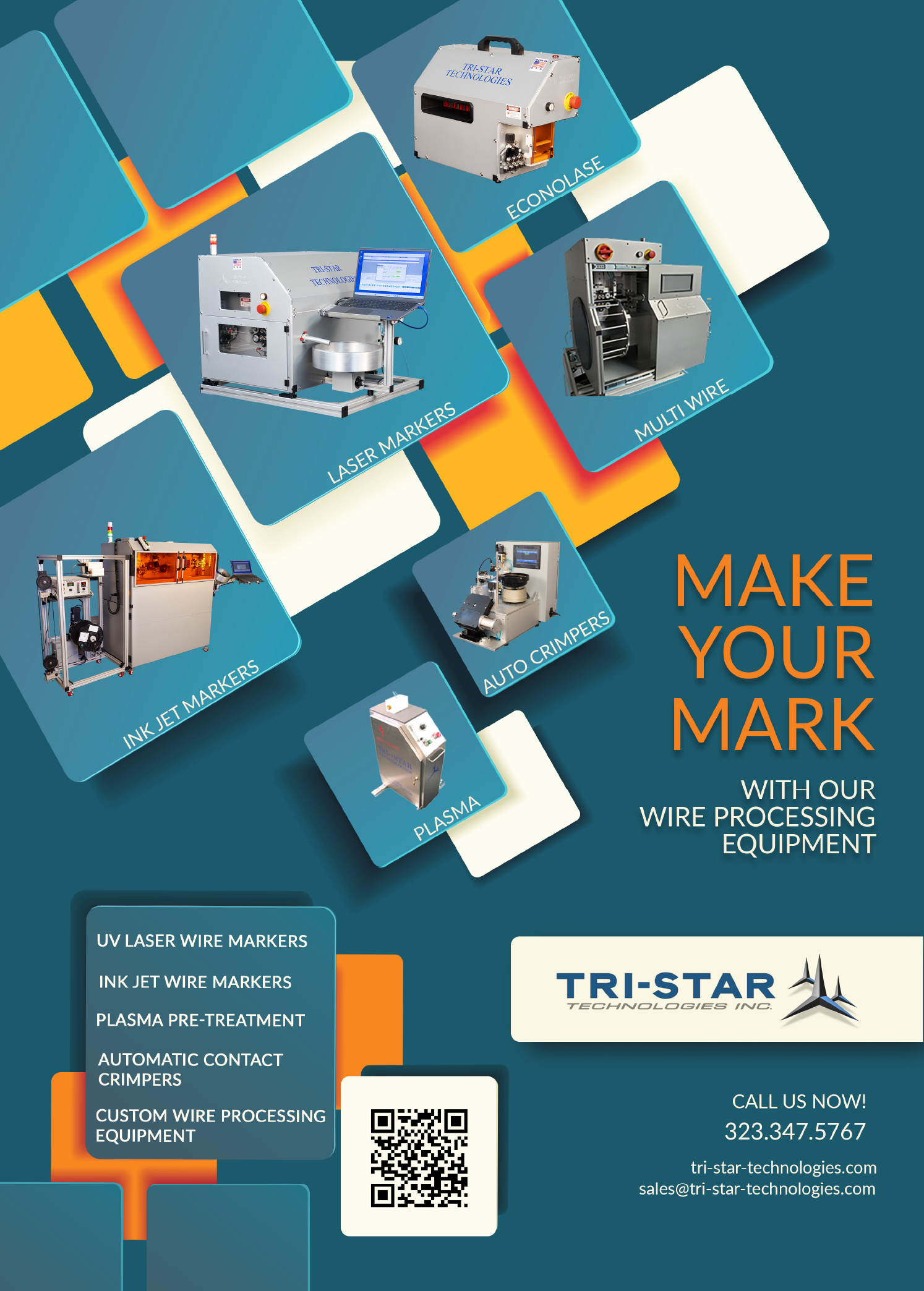 A colorful advertisement for Tristar. Description generated by AI